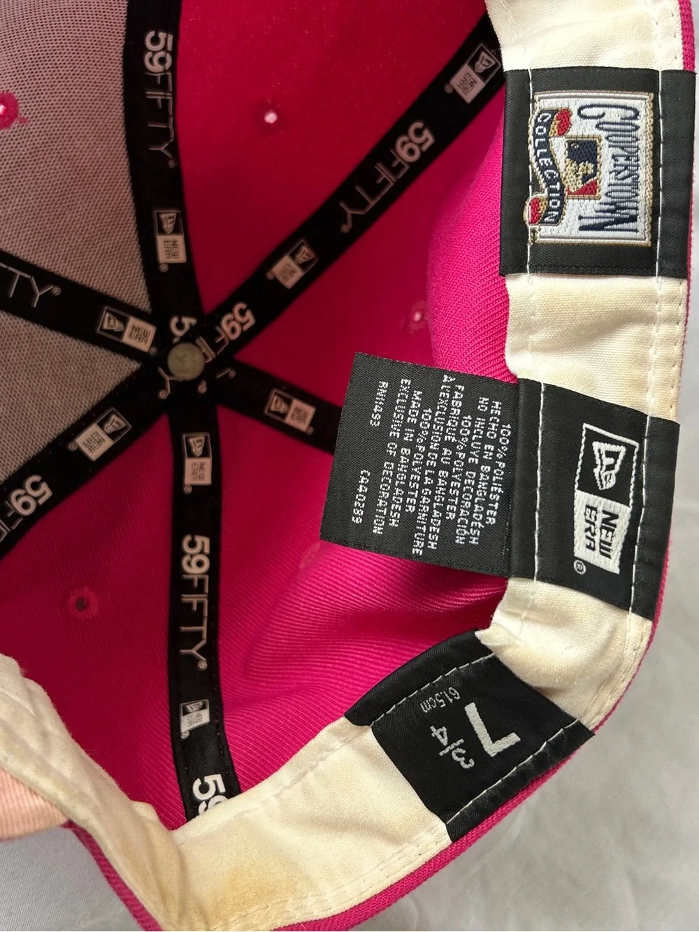Hot pink y2k New Era 59FIFTY Los Angeles Dodgers fitted cap